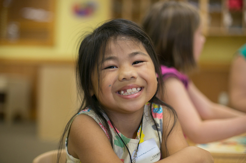 little girl enjoying S.A.Y. Yes! in Bakersfield