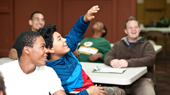 teens at a SAY Yes Center in the inner city